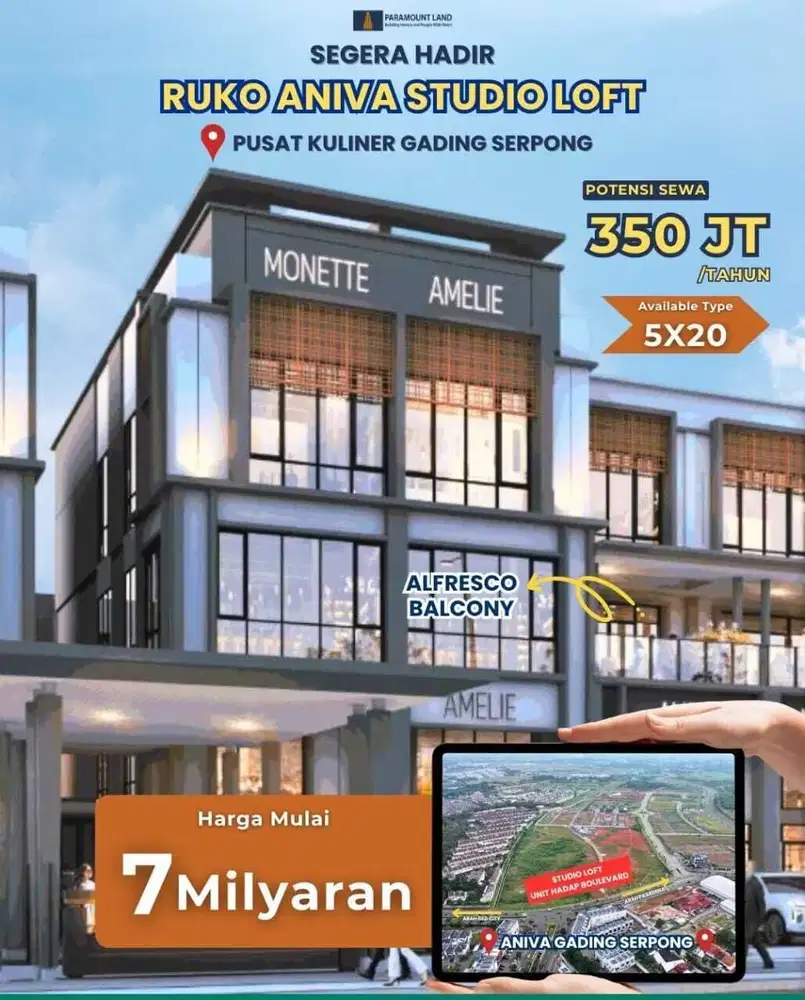 Aniva Studio Loft Paramount Gading Serpong