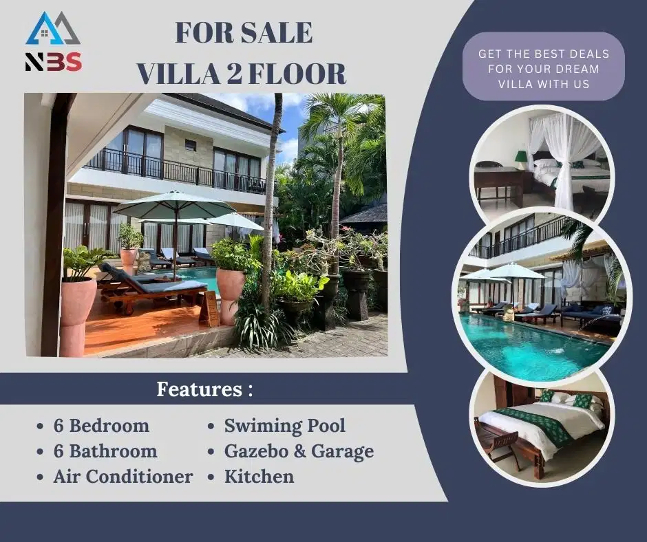For Sale Villa 2 floor From Jimbaran bali Near to Airport