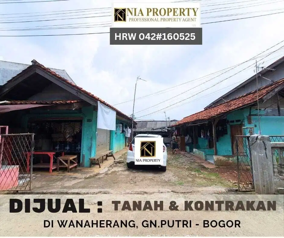Dijual Tanah dan Kontrakan di Wanaherang Gunung Putri Bogor