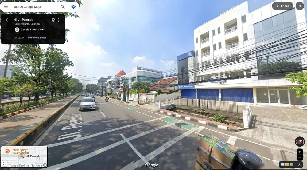 Disewakan Ruko Rawamangun 4 lantai. Harga Rp315t/tahun (belum termasuk