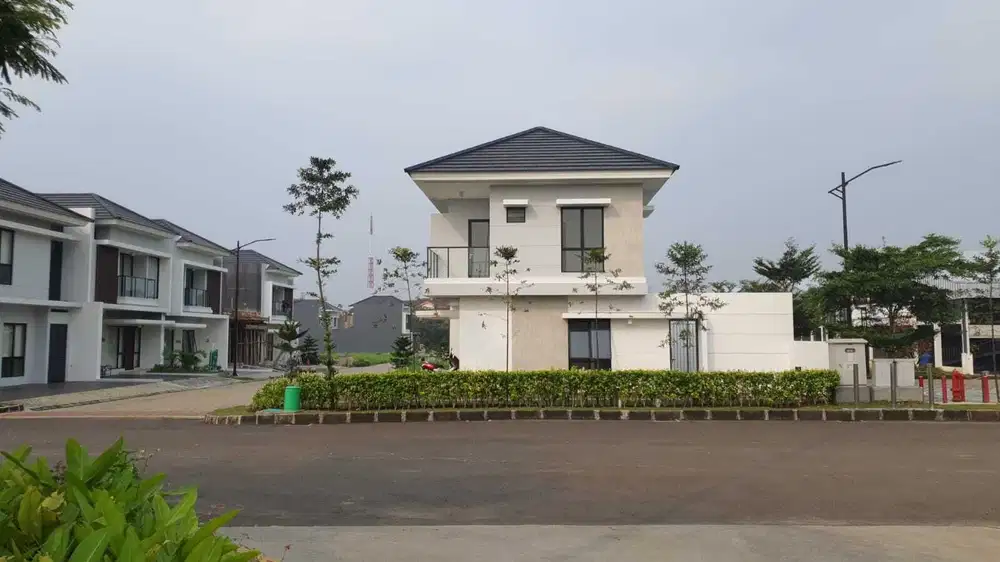 dijual rumah hoek 2 lantai