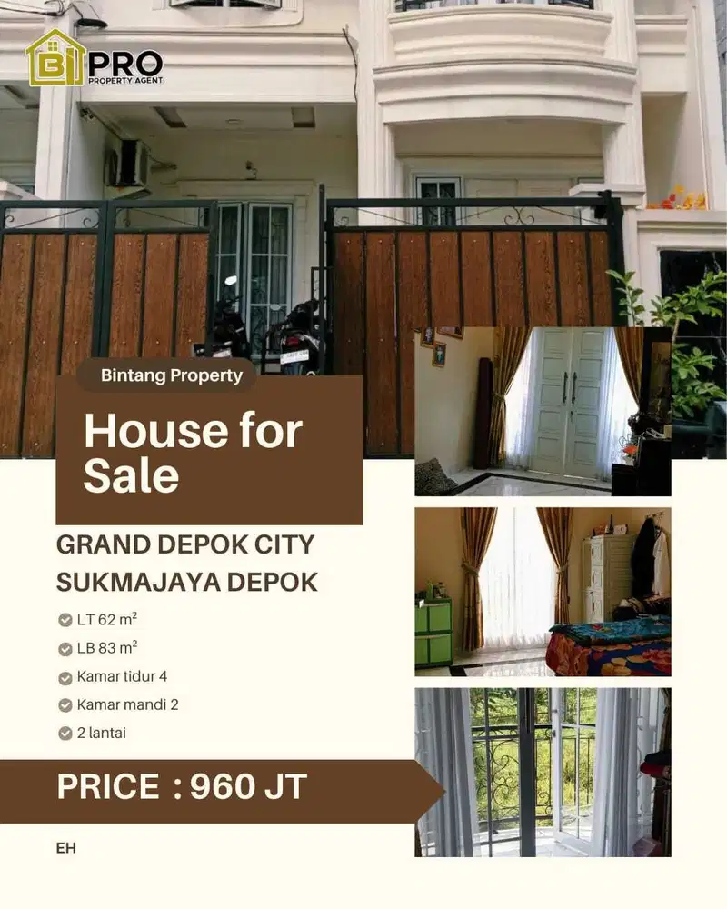 DIJUAL RUMAH DI SUKMAJAYA DEPOK RAPI SIAP HUNI MASIH NEGO!!
