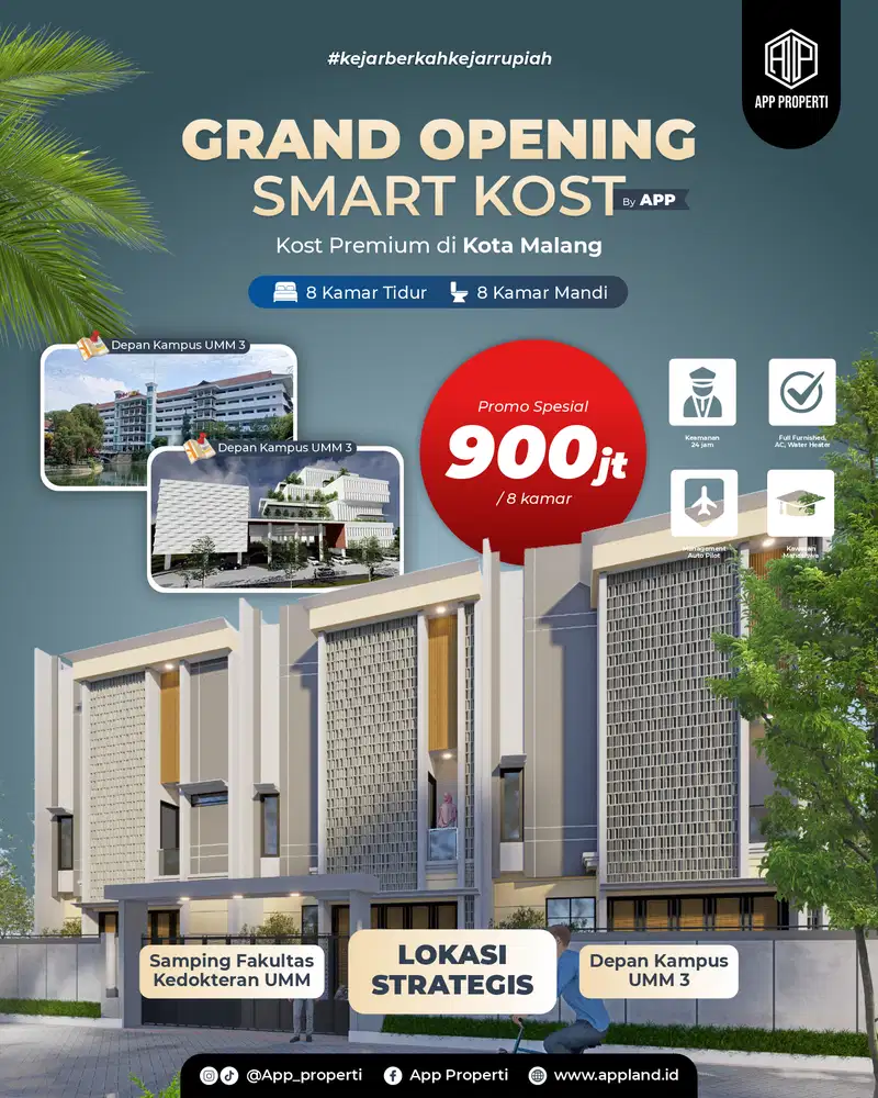 RUMAH KOS EKSKLUSIVE 900 JUTA KOTA MALANG