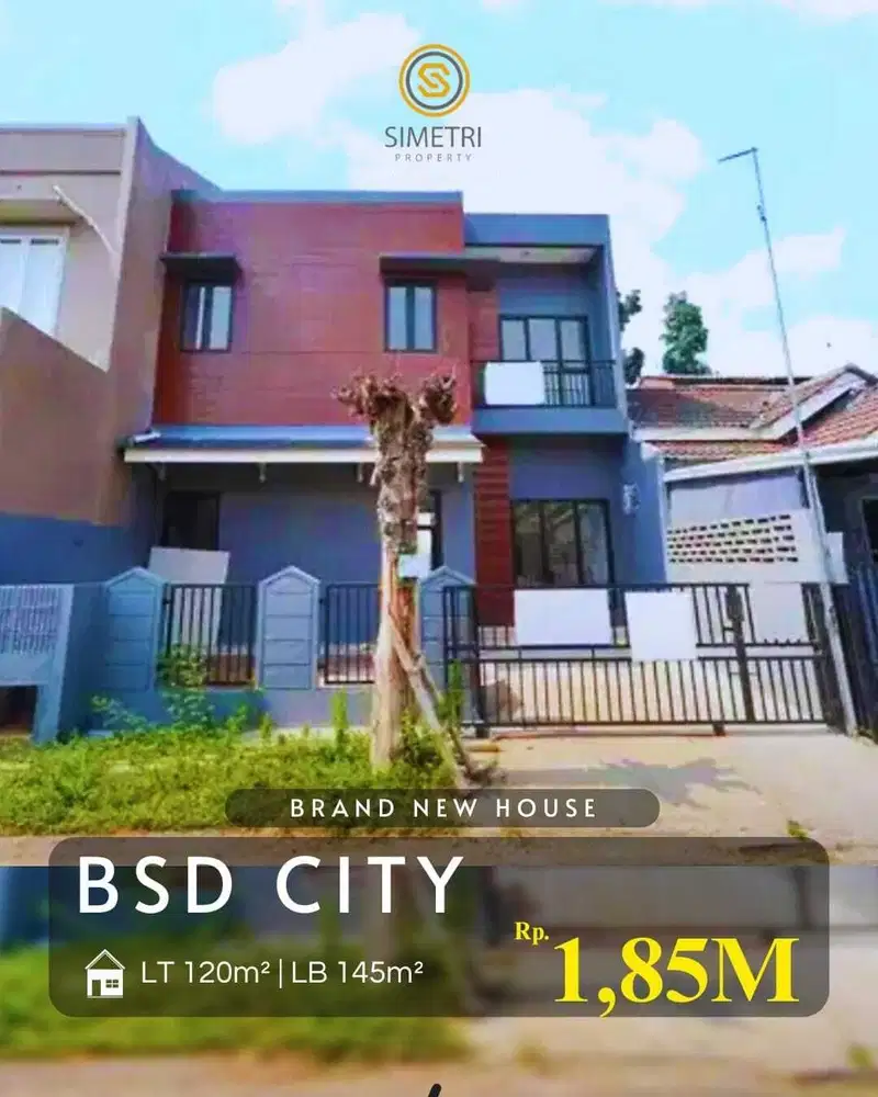 Dijual Rumah Baru di Nusa Loka BSD City Serpong Utara Tangsel