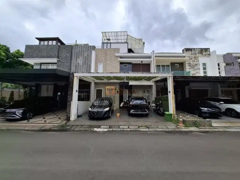Dijual Luxury Home Puri Mansion – 4+1 BR, 3,5 Lt, Rooftop Garden