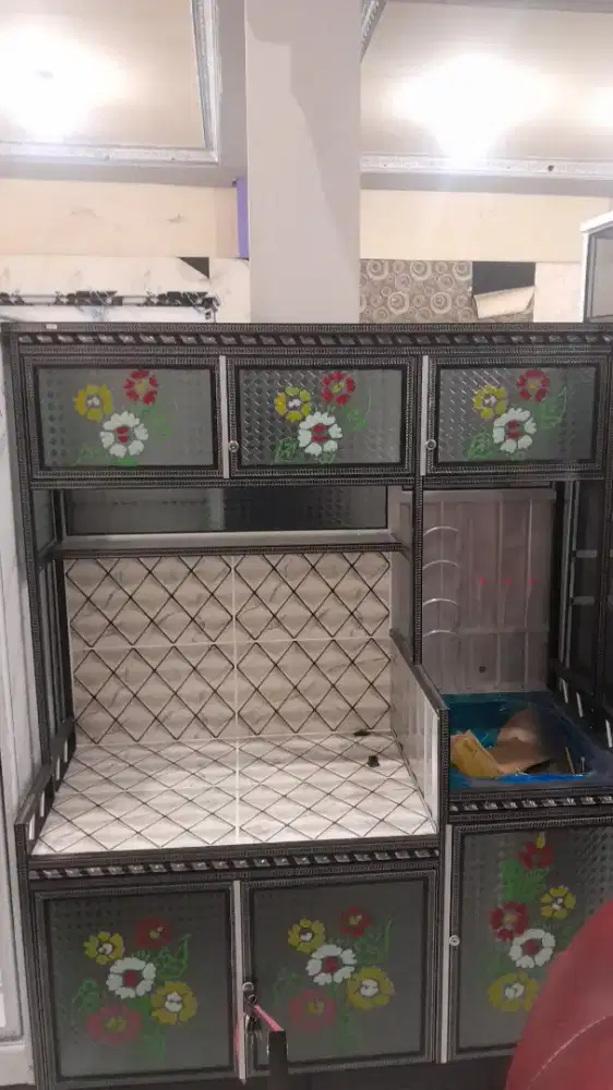 Lemari wastafel aluminium