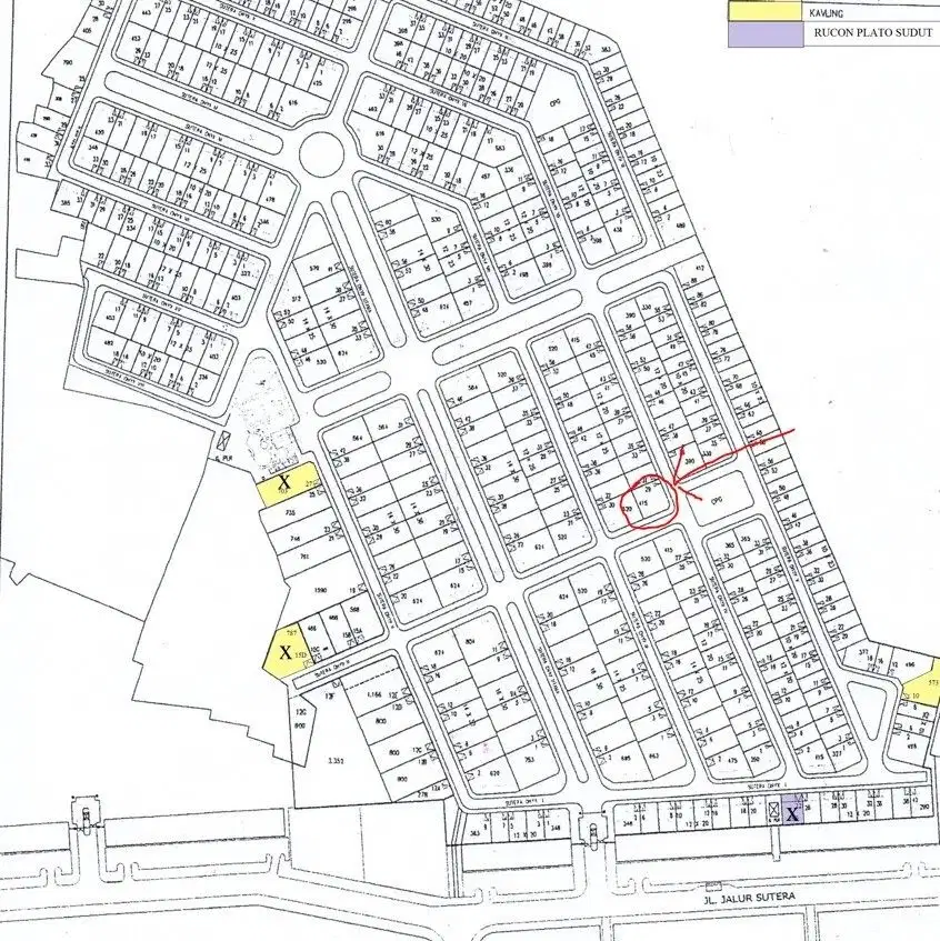 Dijual Kavling di Onyx - Alam Sutera  LT 415 M2