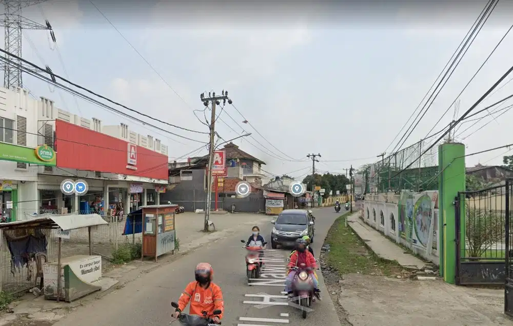 Tanah Pinggir Jalan Raya H Nawi Malik Pondok Petir