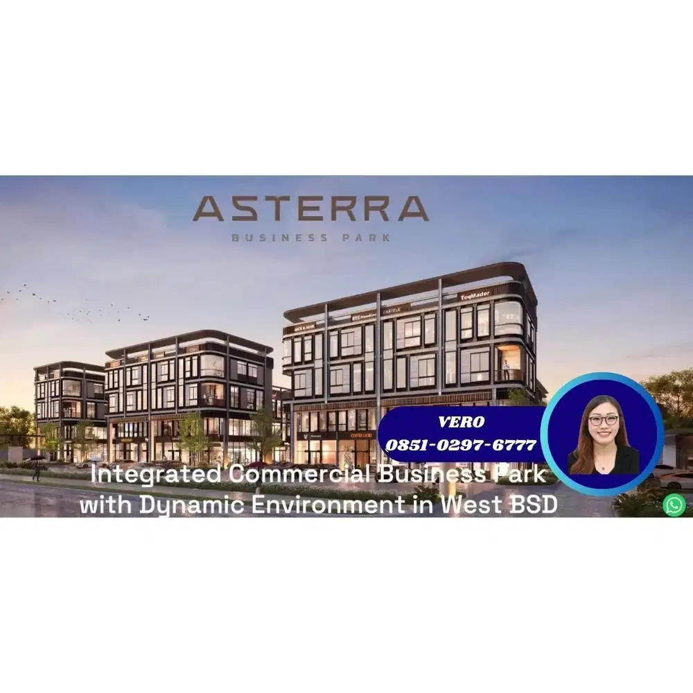 ASTERRA Ruko Samping genesis global school&Mall EASTVARA Bsd City