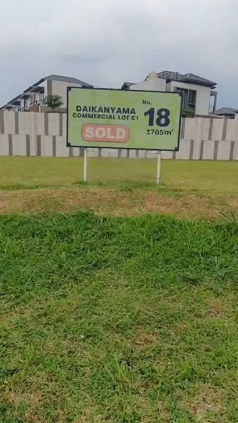 Disewakan Cepat Kavling Komersial Daikanyama at The Zora BSD