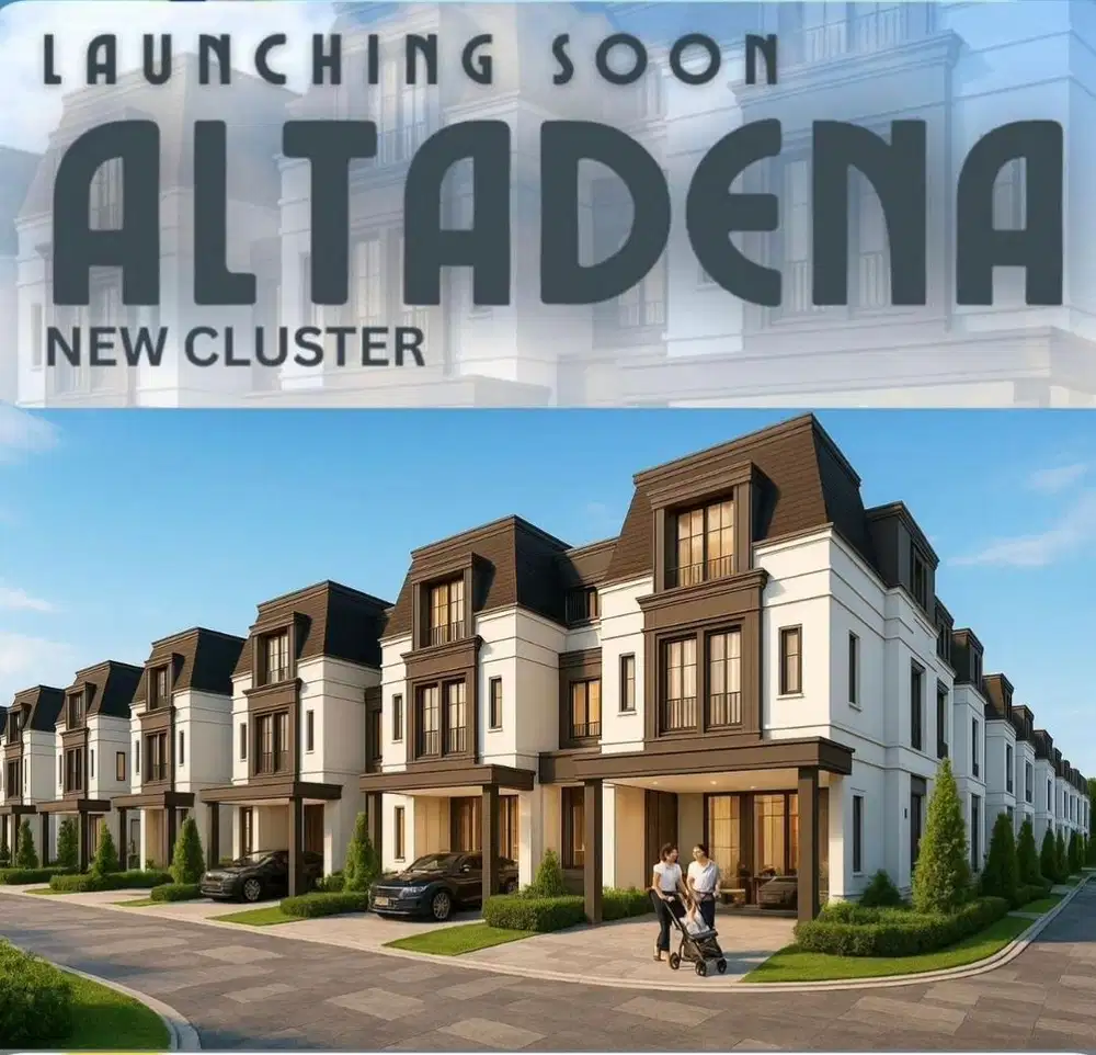 Cluster ALTADENA Residences Gading Serpong, Rumah 3 Lantai Hanya 3 M-a