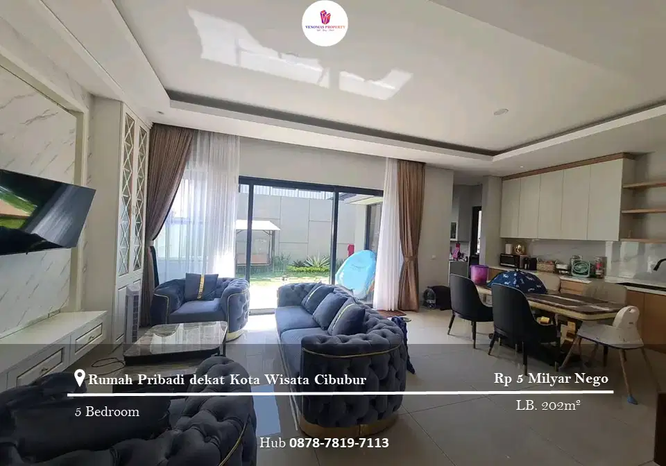 Dijual Rumah Pribadi Kota Wisata Cibubur Semi Furnished 2 Lantai