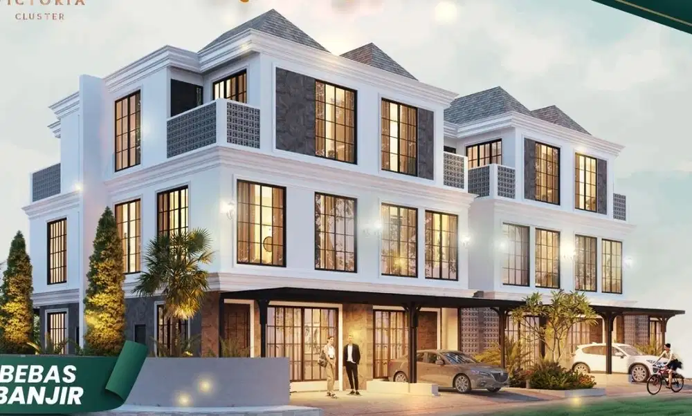 Rumah Baru Anwa Residence Puri Cluster Victoria 3Lantai Jakarta Barat
