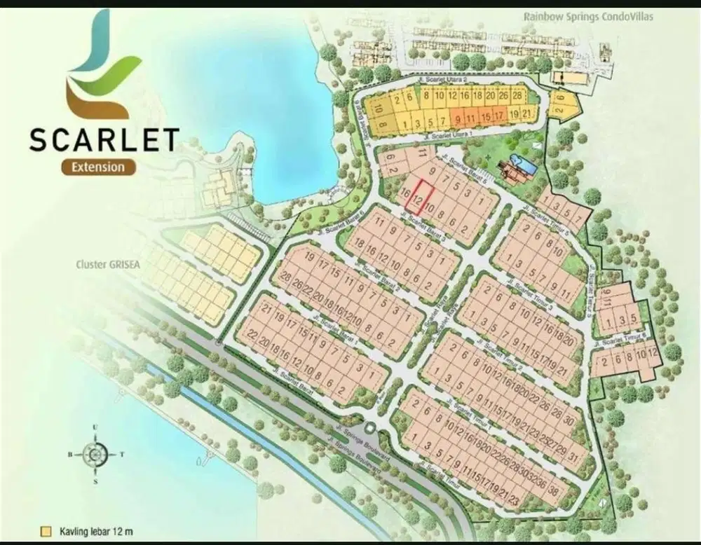 Dijual Kavling Cakep Cluster Scarlet  The Spring Gading Serpong