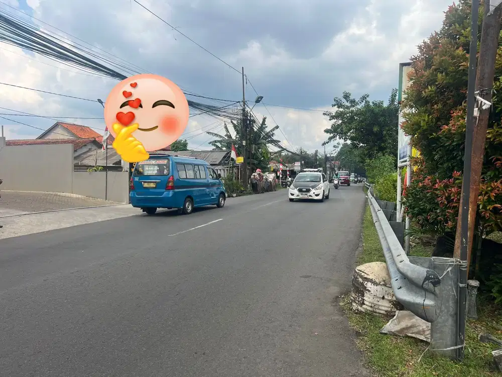 Jual tanah jalan raya cilendek Bogor bonus bangunan