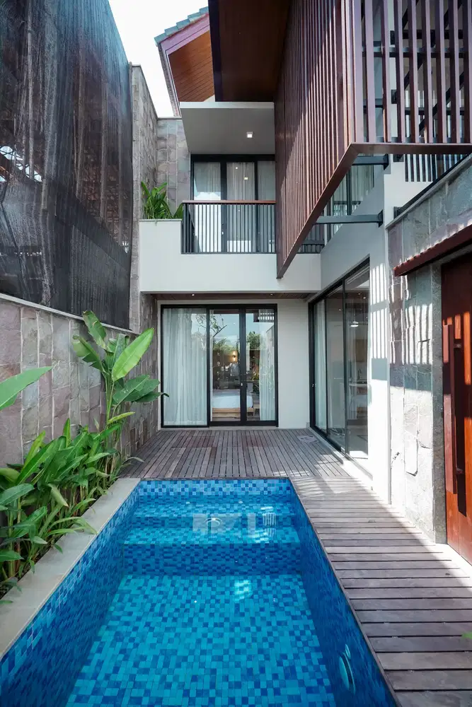Villa Modern Minimalis One Gate Sistem Kayu Tulang Canggu