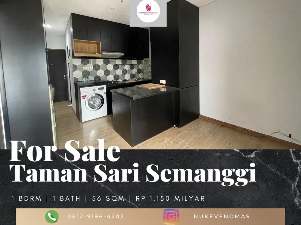 Dijual Apartement Taman Sari Semanggi 1 BR Furnished Bagus