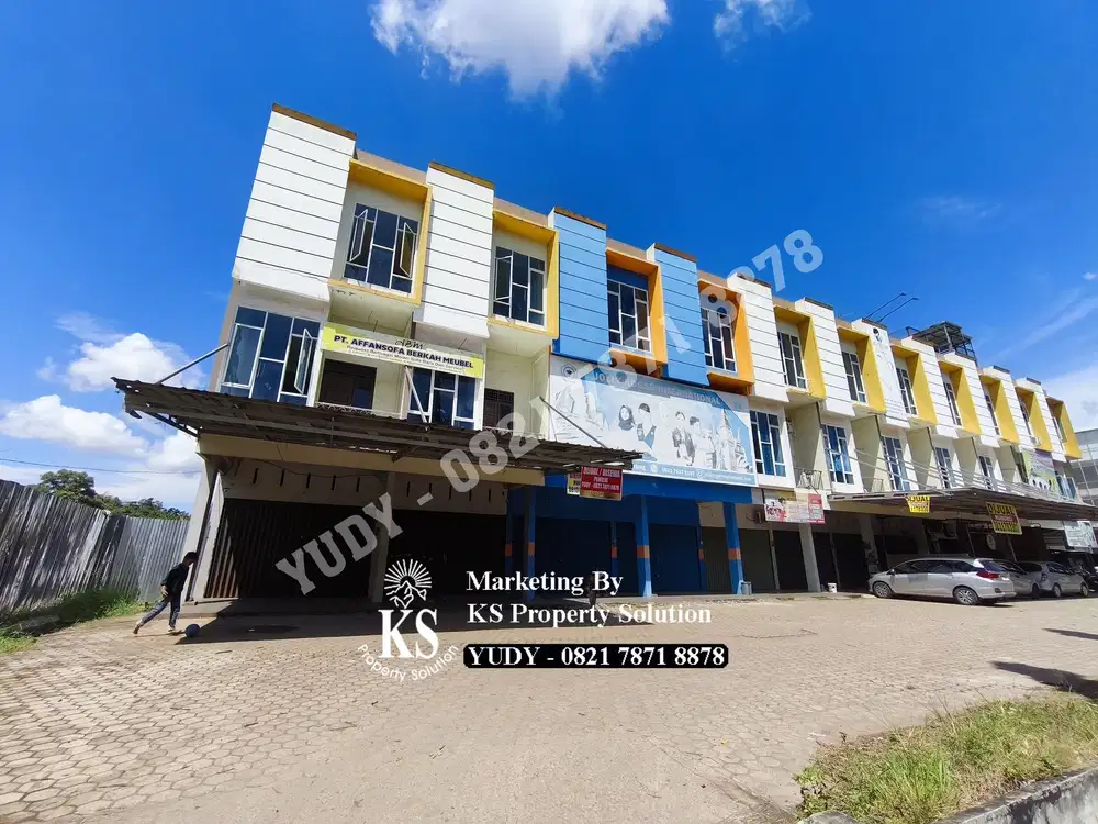 2 Ruko Gandeng Plong Jalan Utama Spring Hill Talang Kelapa Palembang