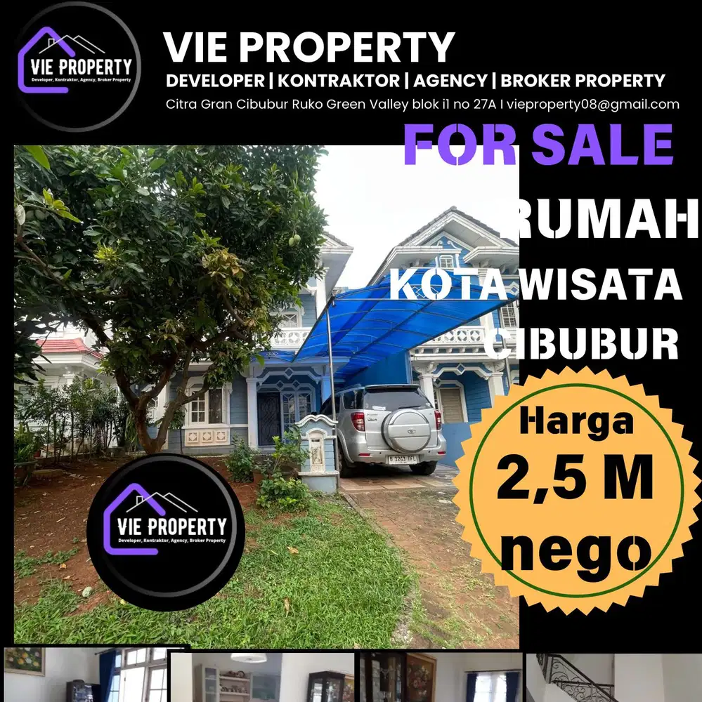 Dijual Rumah siap huni kota wisata hanya 7 menit ke pintu tol nagrak