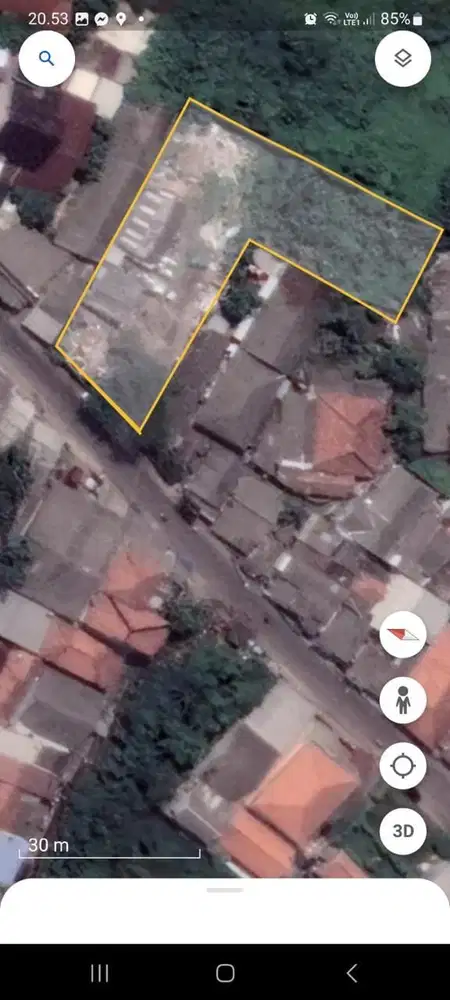 Disewa kavling luas 1503 jln Sasmita Karawaci Tangerang