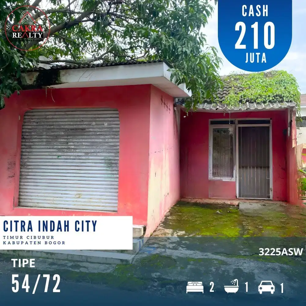Dijual rumah dicitra indah city rumah tinggal poles siap huni