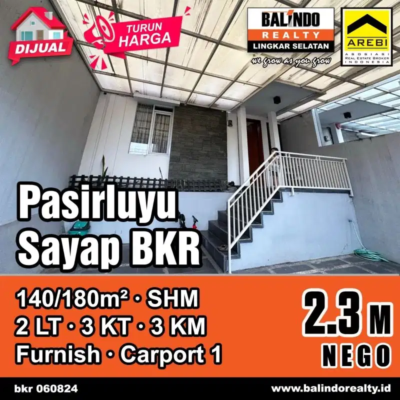 Sayap BKR Bandung Kota Minimalis Modern, Jalan Lebar, Lingkungan Bagus