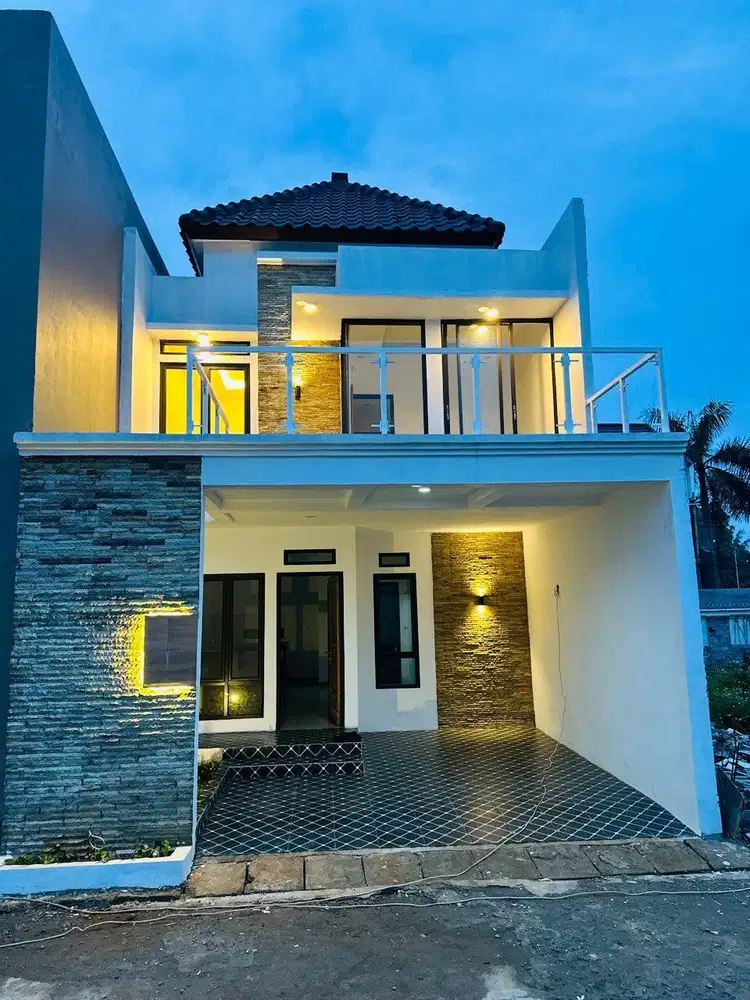 Rumah 2 lantai Harga 1 lantai promo free cicillan 1 tahun penuh