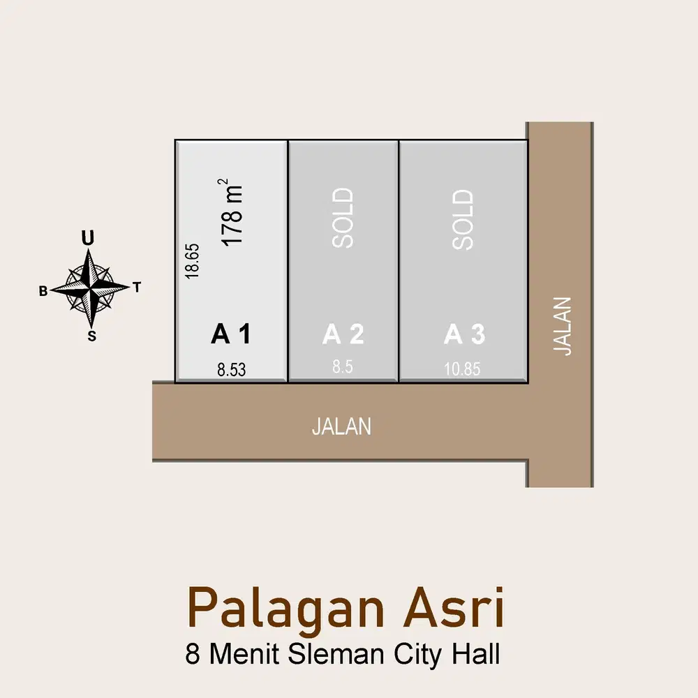 Cluster Bali Style Type 110 di Palagan; View Merapi; SHM