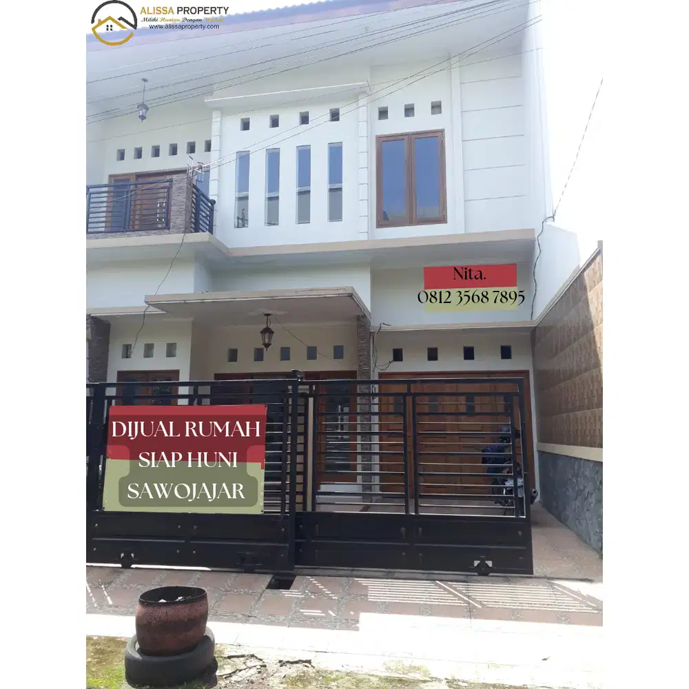 Dijual Cepat! Rumah Minimalis 2 Lantai Siap Huni - Sawojajar Strategis