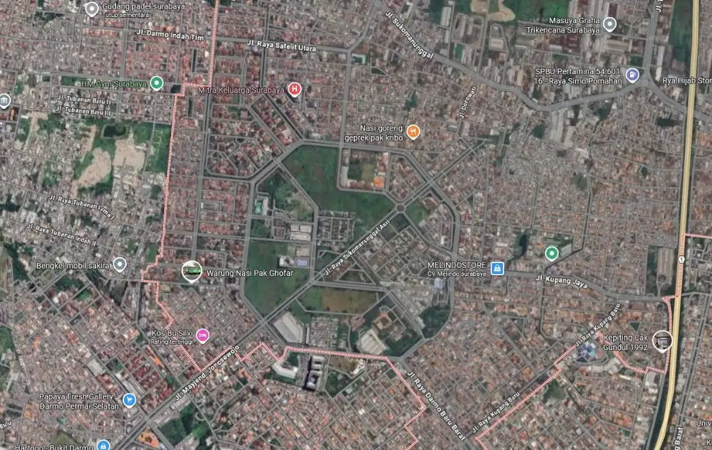 dijual/ disewakan tanah komersial  darmo permai area sukomanunggal , dkt hokky