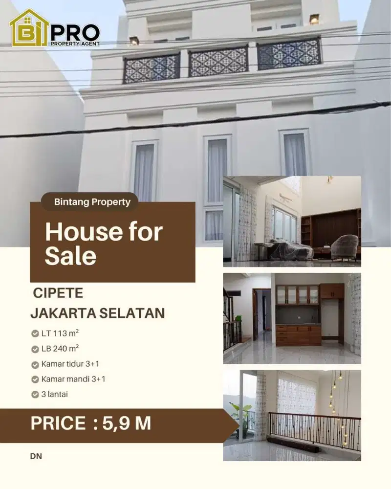 Rumah baru di Cipete Jakarta Selatan