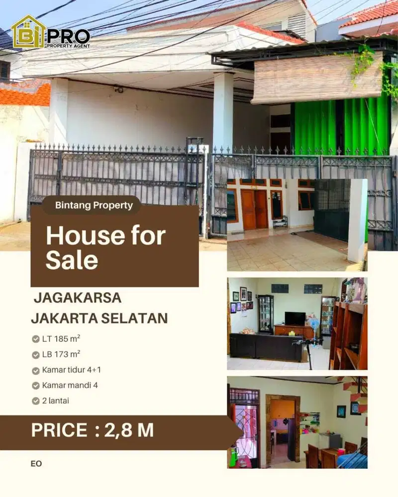 Rumah dijual di Jagakarsa Jakarta Selatan