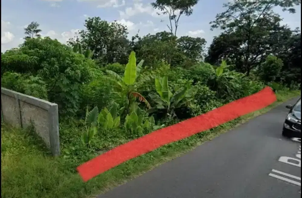 Tanah kosong view alami Jln raya Banteran Sumbang Banyumas