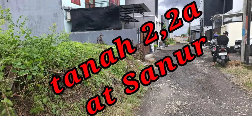 Dijual Tanah 2,2a di Sanur Jln Danau Tempe Denpasar Bali