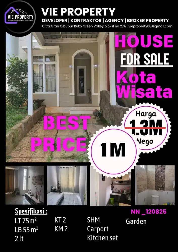 Rumah siap huni kota wisata cibubur