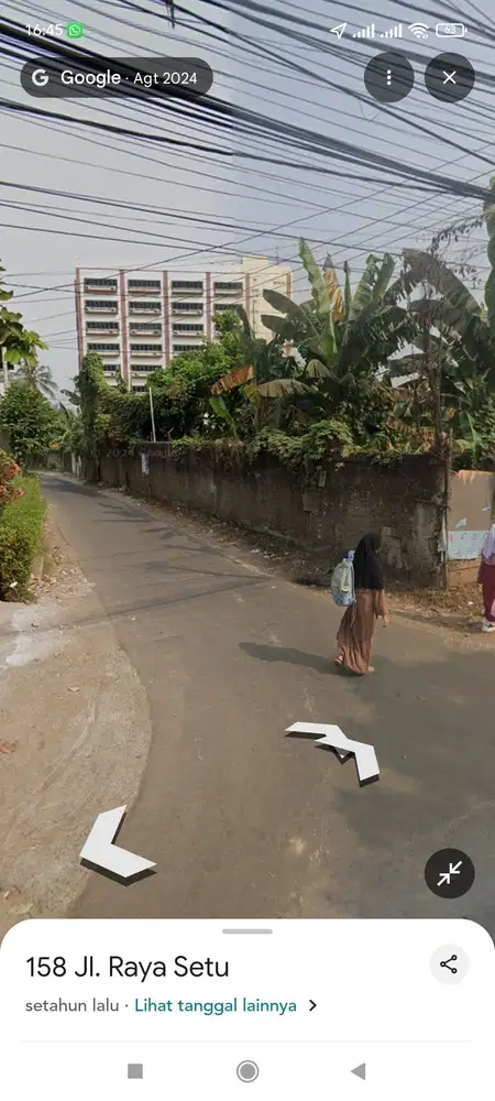 Dijual tanah di jalan raya utama setu grand wisata