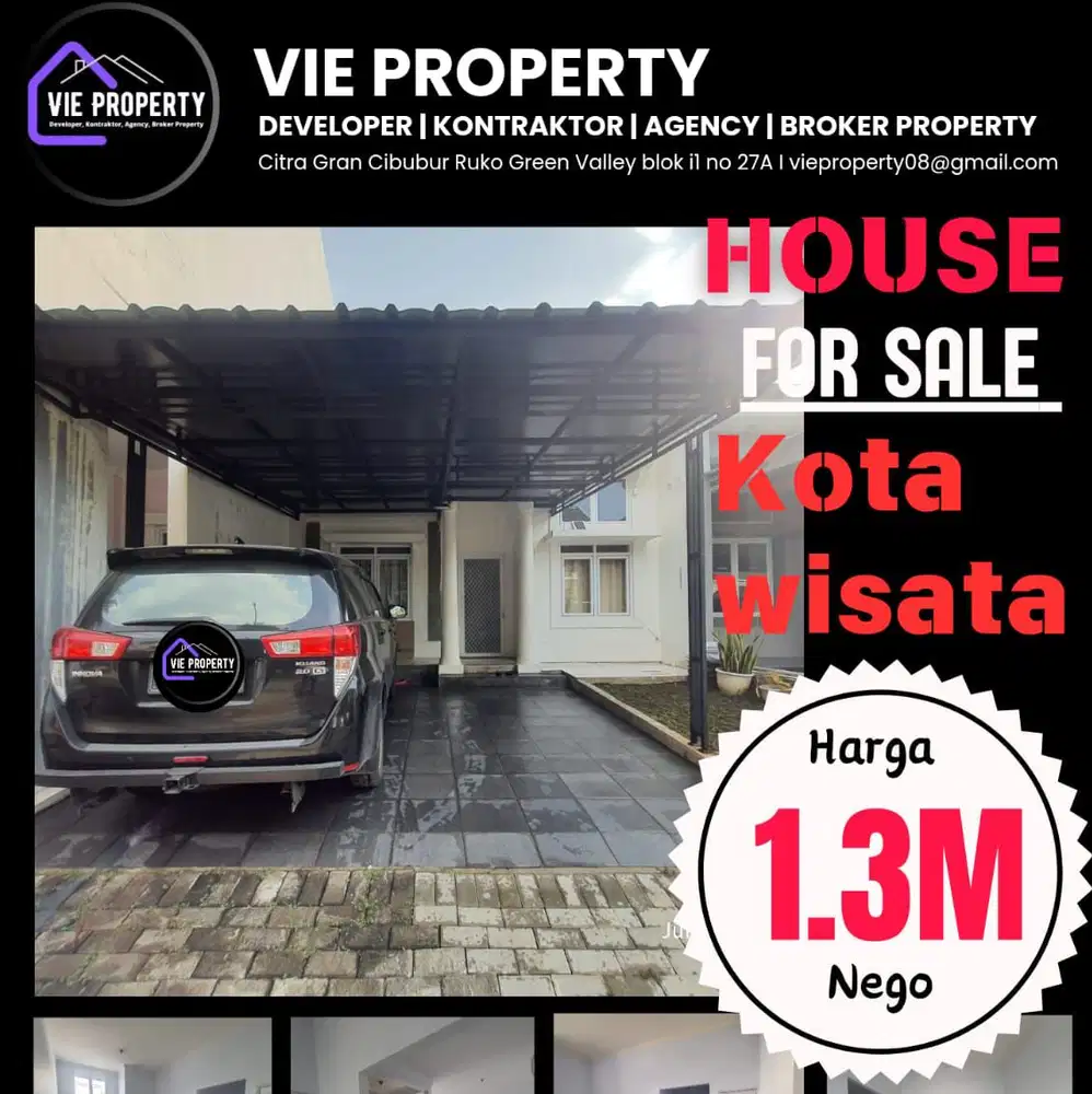 Dijual Rumah Cantik siap huni kota wisata cibubur