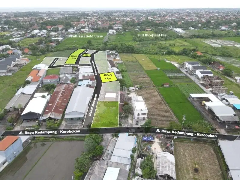 DISEWAKAN TANAH KAVLING LOKASI KEDAMPANG 2 ARE - 10 ARE