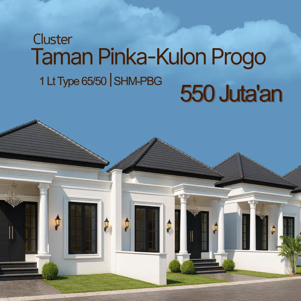 Cluster Type 65 Taman Pinka Kulon Progo; Dekat Dengan Bandaran YIA