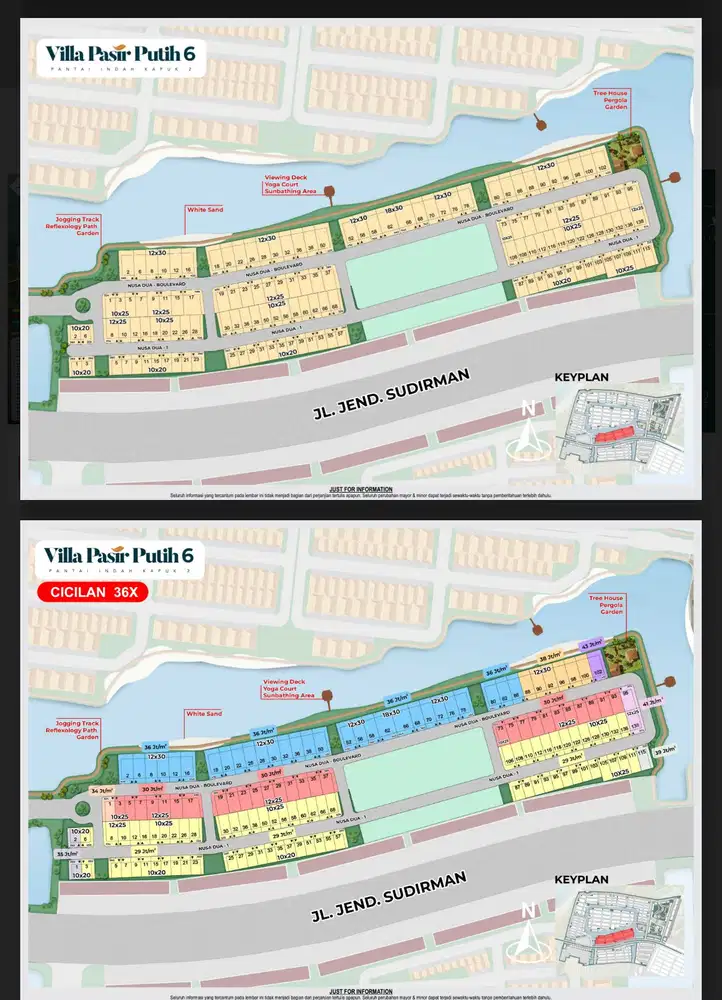 kavling pik2 villa pasir putih 10x25 badan utara,dekat dengan danau