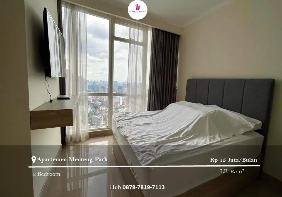 Disewakan Apartement Menteng Park 2BR Furnished Private Lift Hook
