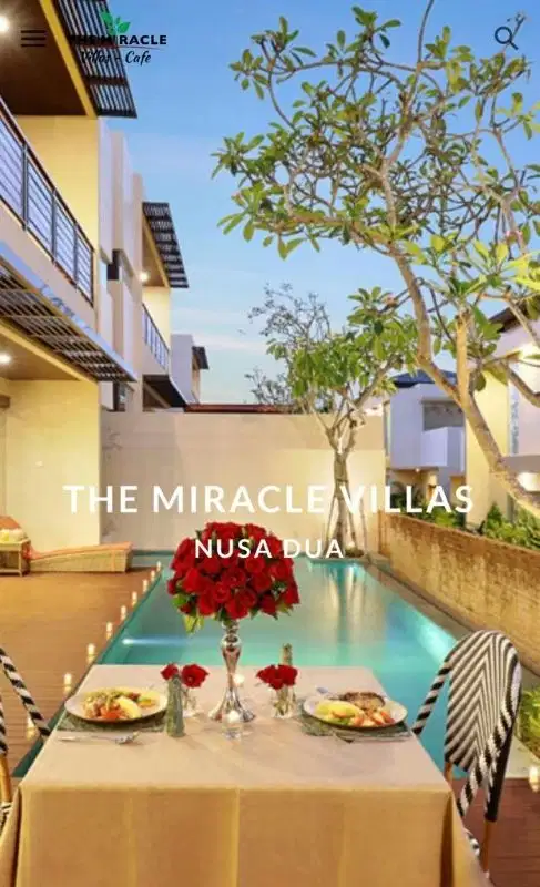 villa manajemen hotel,rivate pool,2 kamar besar,furnished dekat pantai