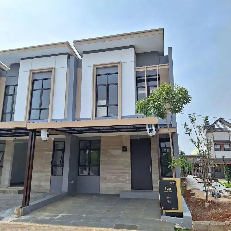 10 Juta punya Rumah Cluster japan style full Furnish free biaya2