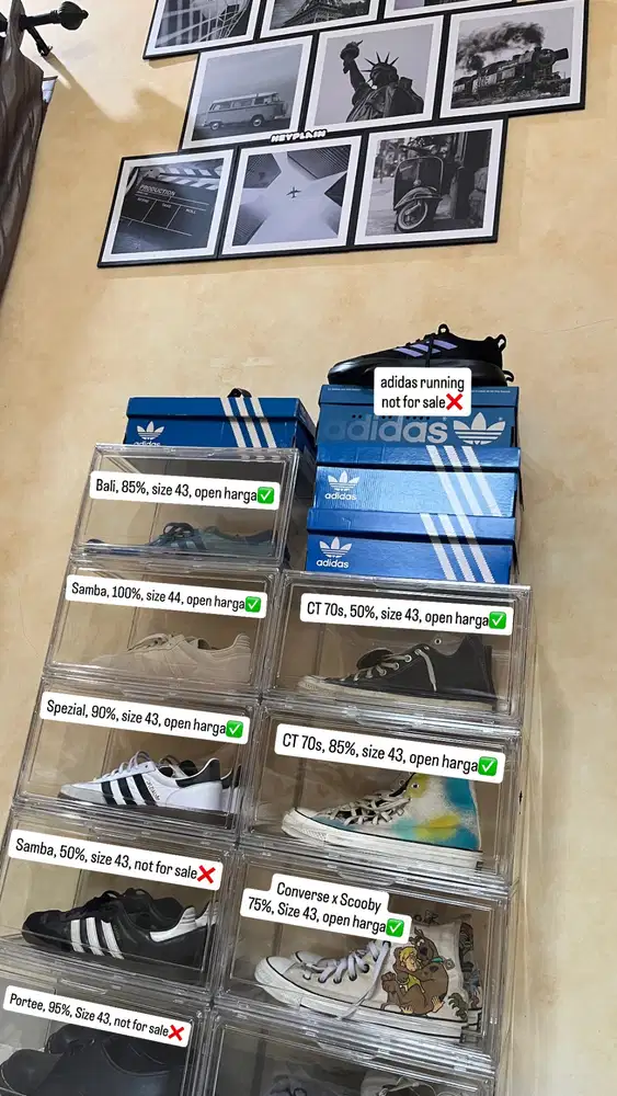 PRELOVED ADIDAS, CONVERSE FOR SALE