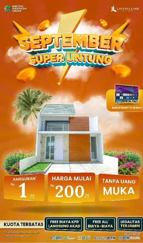 Rumah Komersil 200jutaan Tanpa Dp Dekat Exit Tol Sawojajar