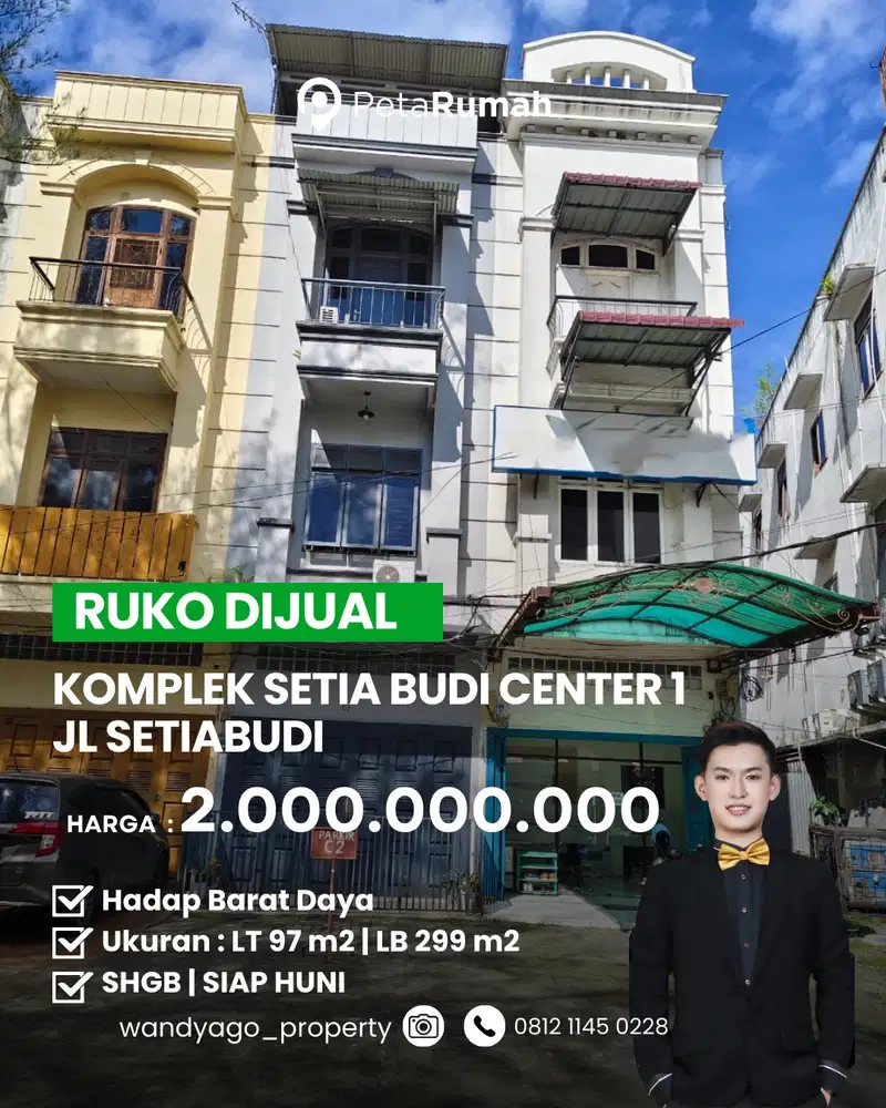DIJUAL RUKO JALAN SETIA BUDI KOMPLEK SETIA BUDI CENTER 1