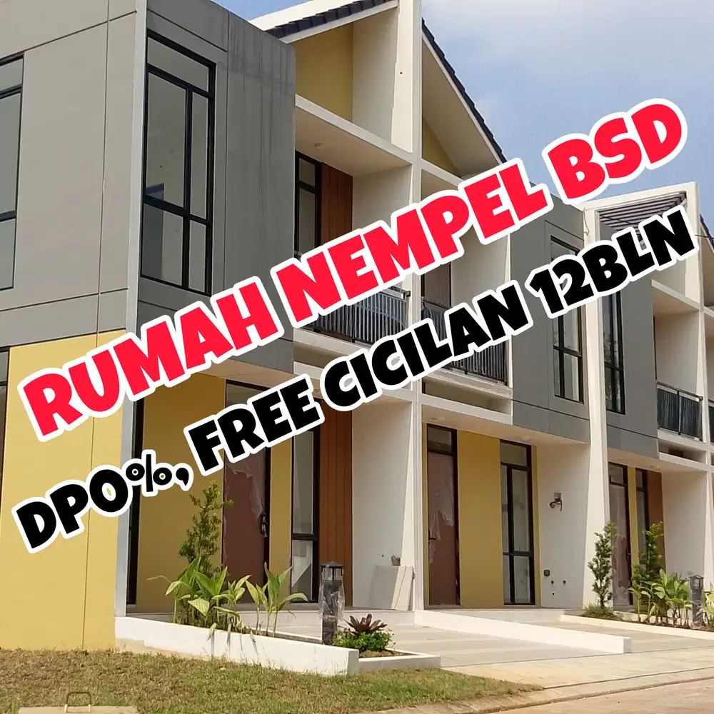 Rumah Ready Siap Huni di Serpong Garden Free DP Free Biaya Surat SHM