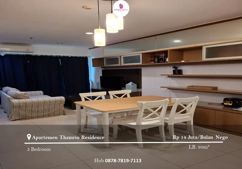 Disewakan Apartement Thamrin Residence Premiere 2BR Furnished
