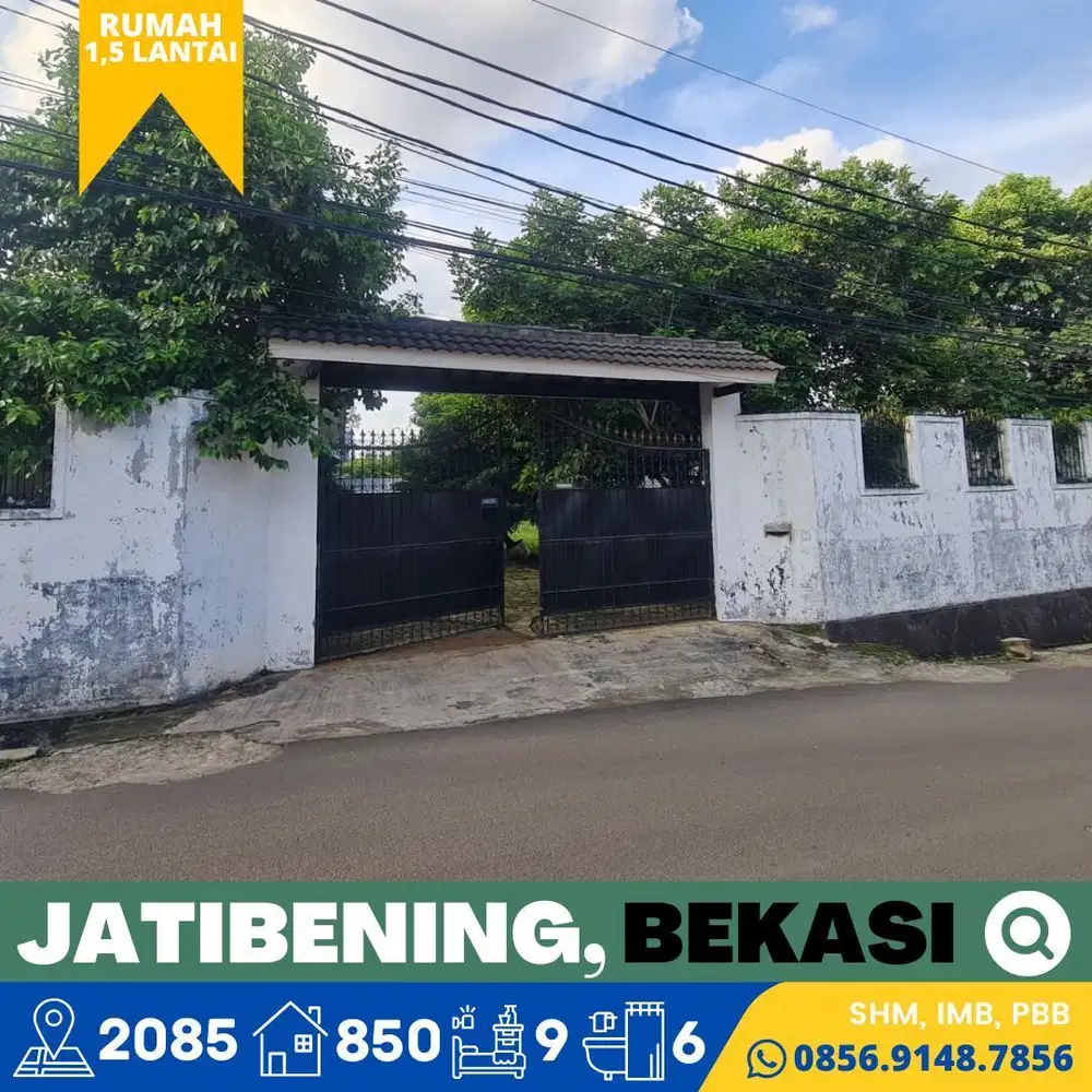 Rumah dijual Murah Luas Jatibening, Bekasi 3 menit Stasiun LRT Cikunir