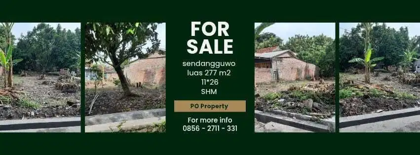 Tanah Sendangguwo Kedungmundu Dekat Unimus dan Majapahit Siap Bangun